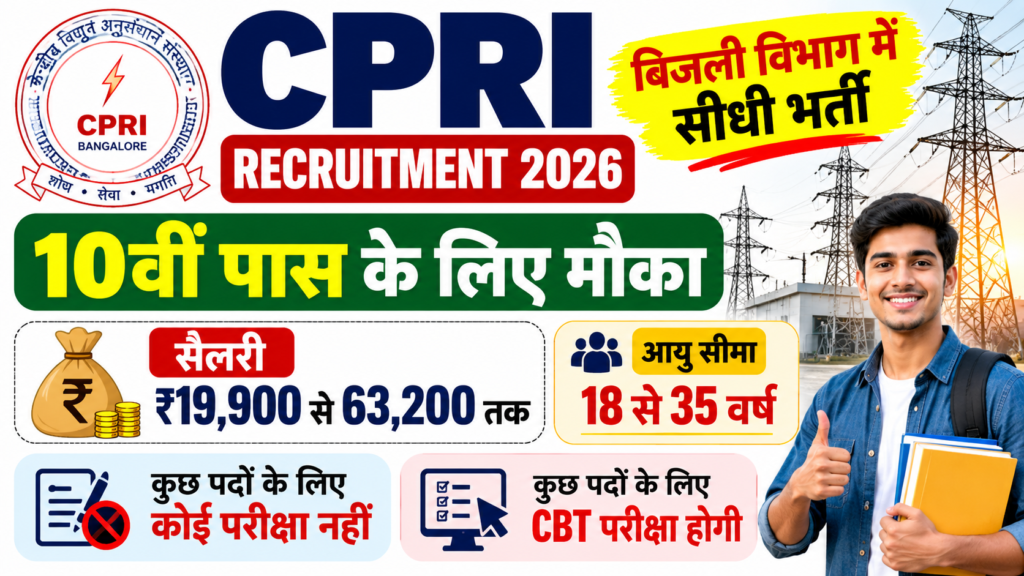 CPRI Recruitment 2026